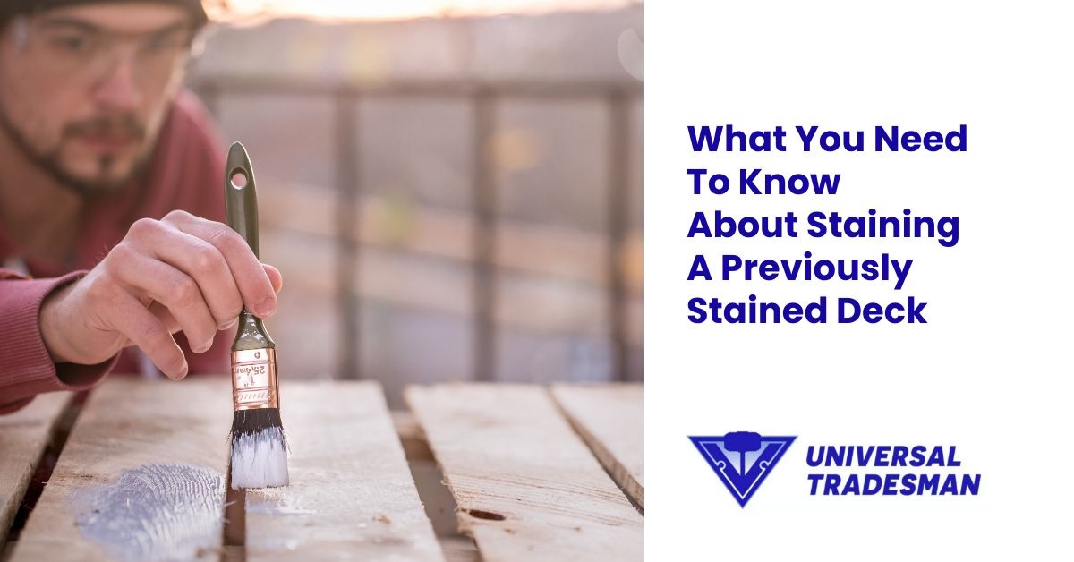what you need to know about staining a previously stained deck