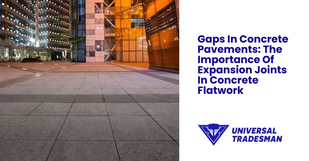 Gaps in concrete pavement